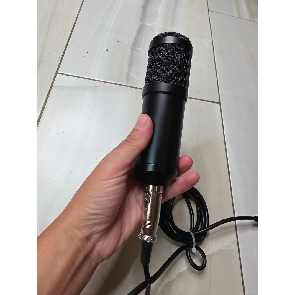 Professional Condenser Microphone Black XLR to 3.5mm Jack Low Noise Cable Mic G3
